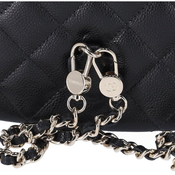 CHANEL Caviar Quilted CC Mini Classic Backpack Black Convertible Crossbody - Picture 6 of 11